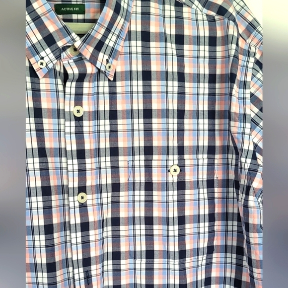 Orvis Active Fit Organic Cotton Blend Plaid Button Shirt - Picture 3 of 6